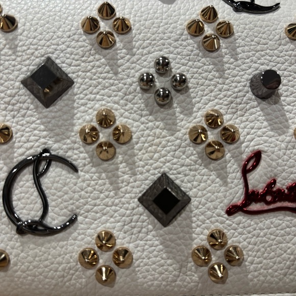 Christian Louboutin White Studded Women's Bag - Picture 4 of 8
